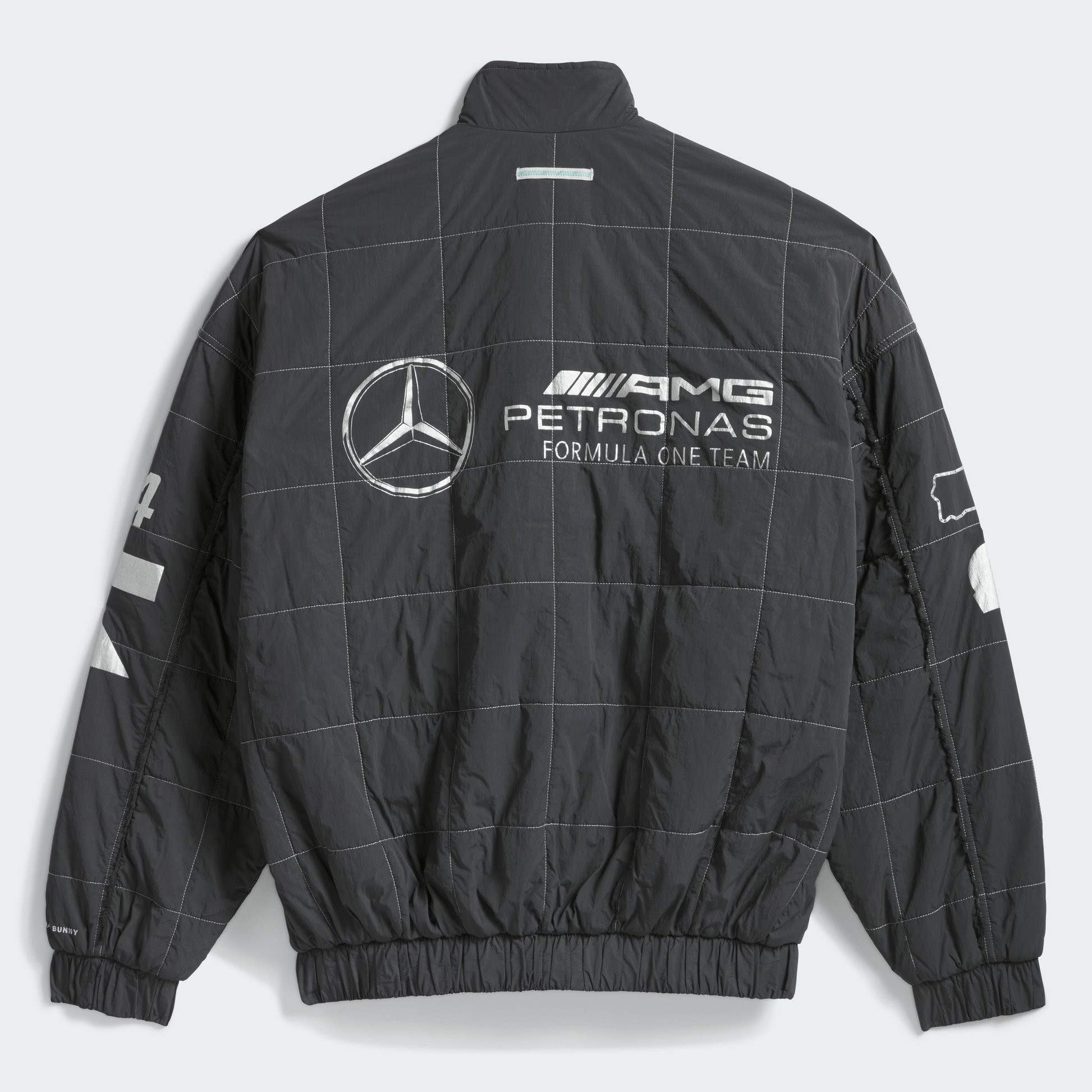 adidas para Bad Bunny x Mercedes - AMG F1 Racing Jacket Grey - BAD BUNNY X ADIDAS