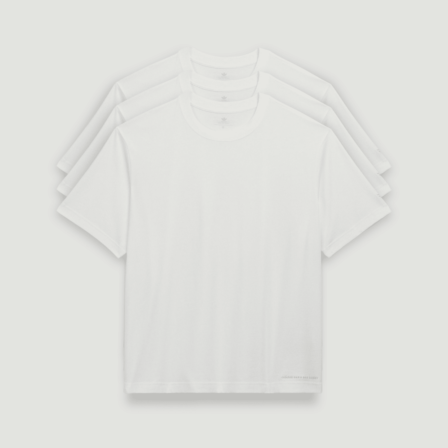 BB BOXY WHITE TEE 3 - PACK - Adidas para Bad Bunny