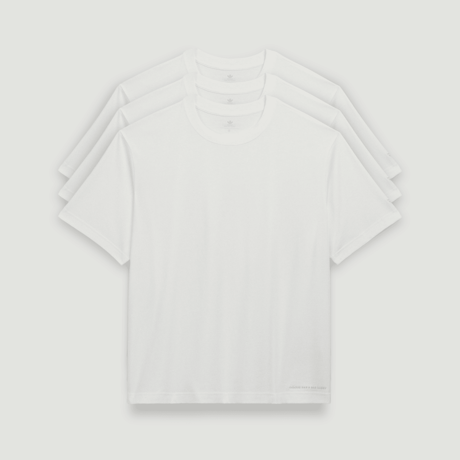 BB BOXY WHITE TEE 3 - PACK - Adidas para Bad Bunny